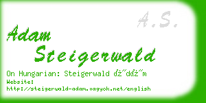 adam steigerwald business card
